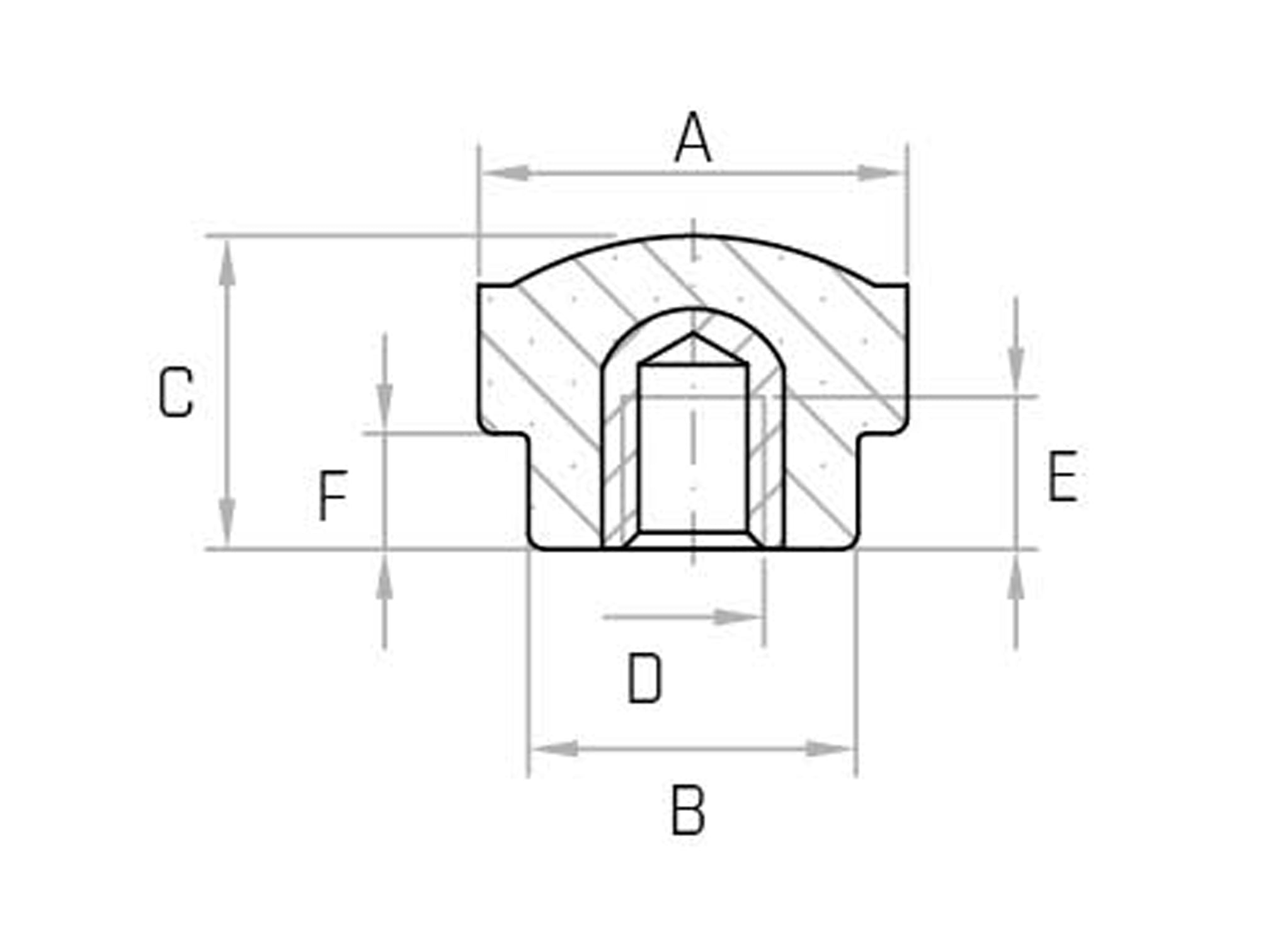 ZB - Knurled handwheel with threaded blind hole (Pack of 25 pcs) - Gamm ZB - Knurled handwheel with threaded blind hole (Pack of 25 pcs) - Gamm